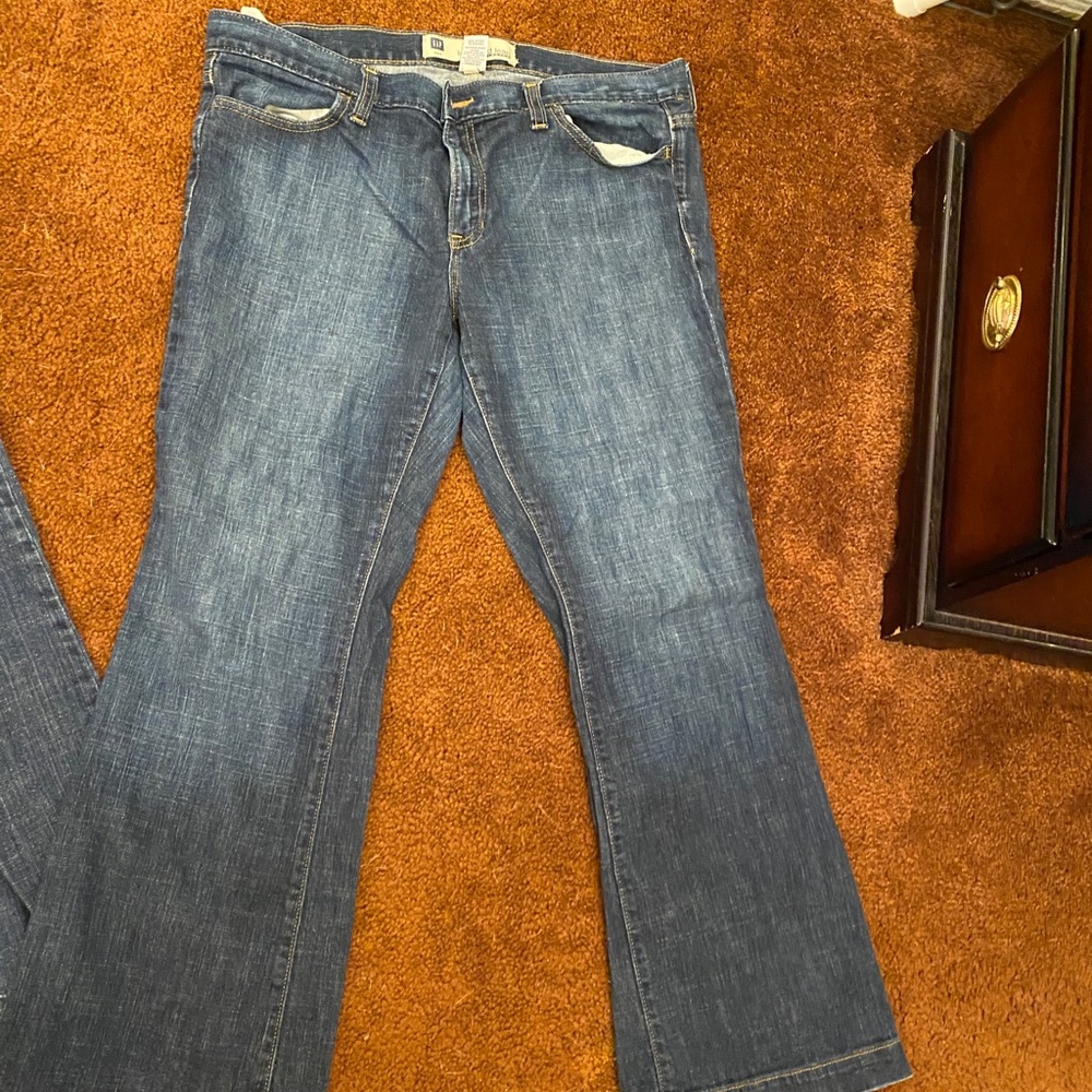 Gap long and lean jeans stretch, size 14 ankle